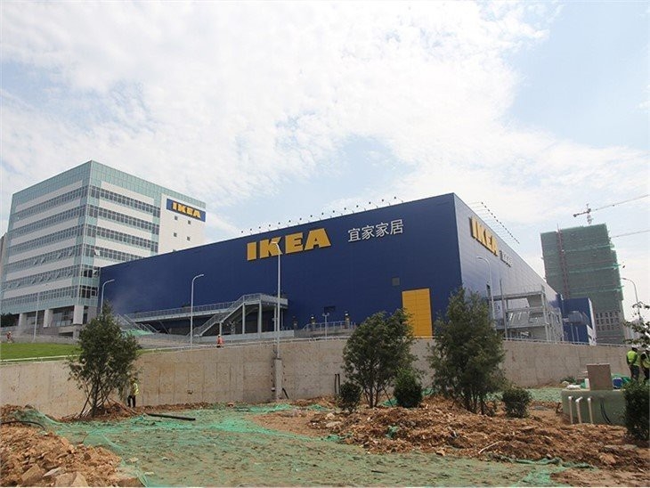 Multi Storey Steel Structure Supermarket Painted